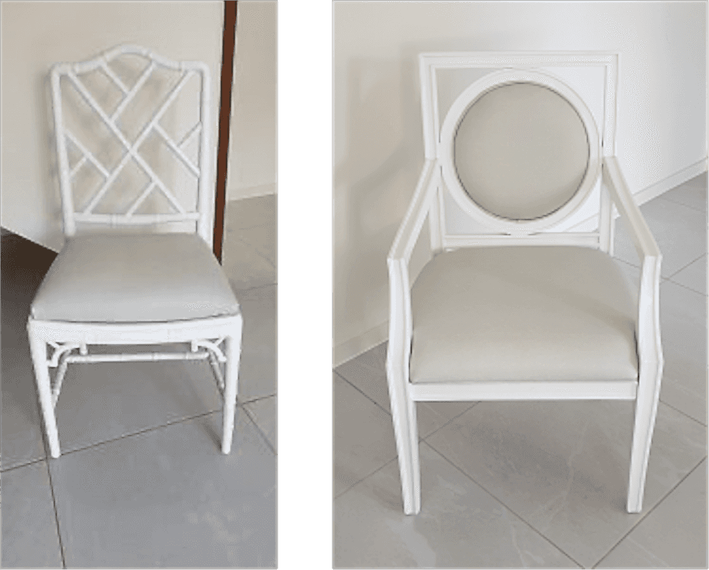 Chippendale Chair and Carver Chair
